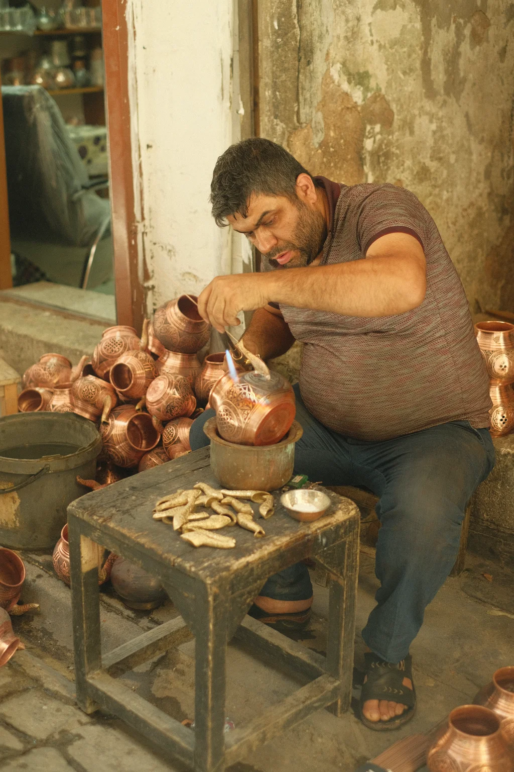 Coppersmith at Work